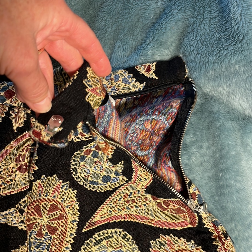 ZARA Trafaluc Collection Woven Tapestry Shorts Boho Retro Shorts  XS - Picture 4 of 11